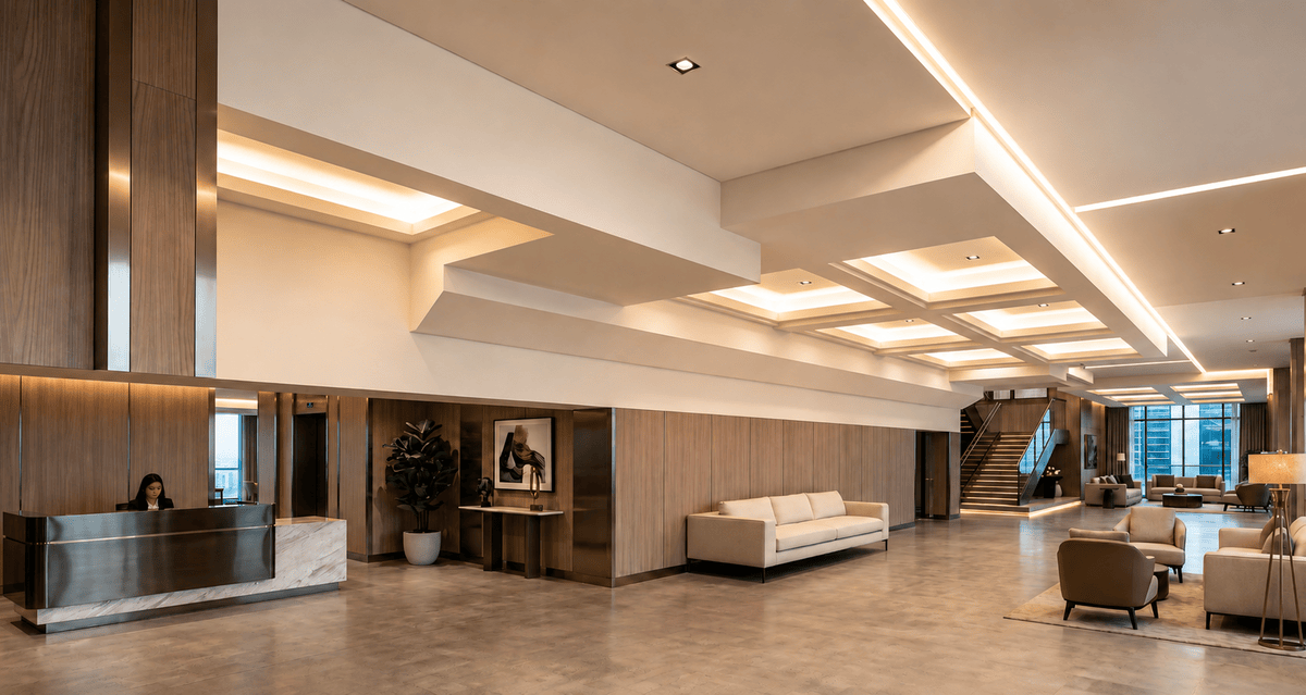 gypsum false ceiling for hotel