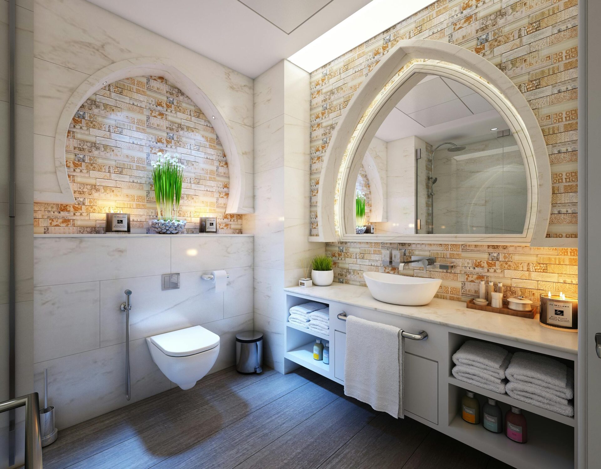 luxury commercial washrooms