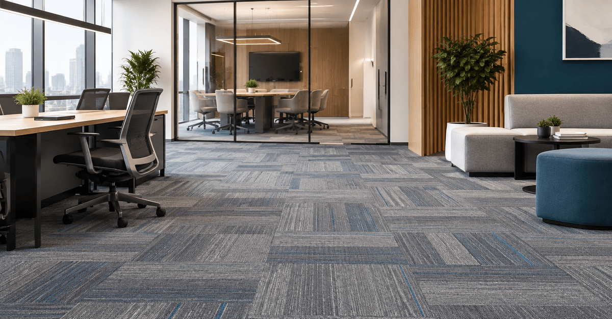 modern office carpet showcase